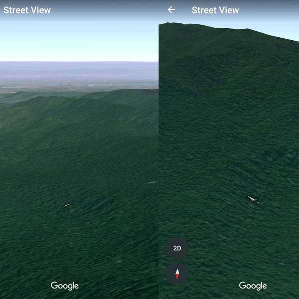 bing 地图於 2018 年该地区的拼接卫星图片