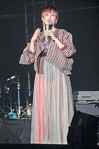 台湾歌手魏如萱(娃娃)前晚九展举行个唱,娃娃今次特地献唱林二汶的