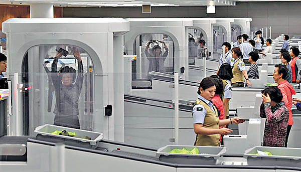 仁川机场明年装「裸检」透视机