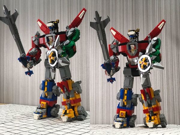 lego 百兽王合体过程公开!变身后高 40cm